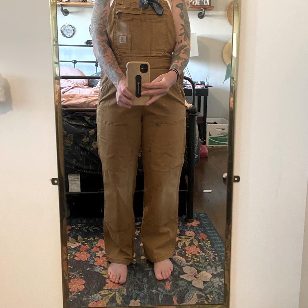 Womens Carhartt Bib Overalls Small Short NWT
